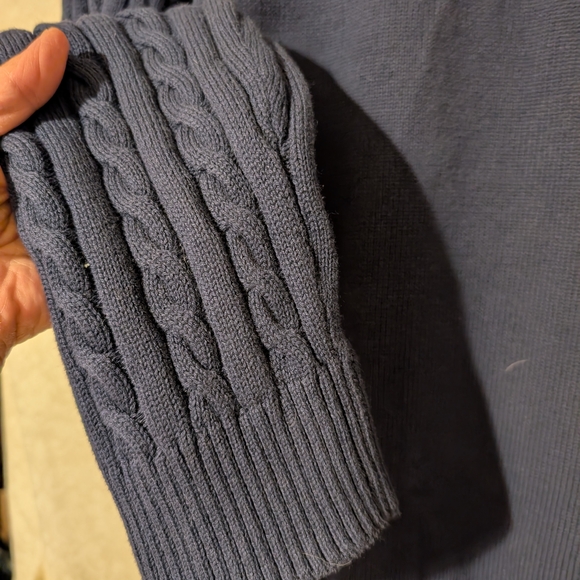 Woman Within Navy Cardigan with Colorful Pattern 3X New Without Tags - Picture 12 of 16